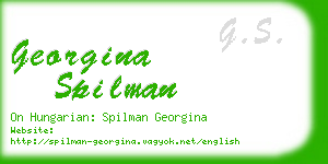 georgina spilman business card